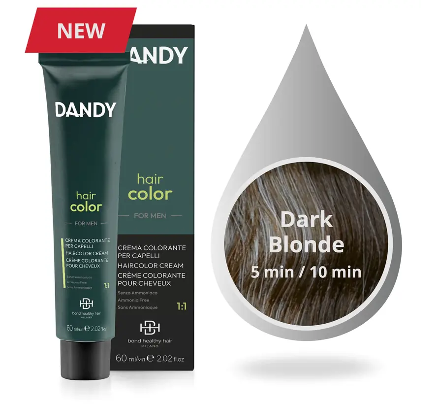 MAN HAIR COLOR 6 (DONKERBLOND) - 60ml