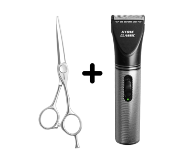 Kyone 1180 KNIPSCHAAR + Gratis Classic Barber Tondeuse