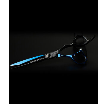 Mr Mustache Kappersschaar Craft Black Blue Maat 6.0