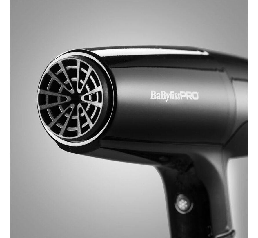 FALCO Geavanceerde professionele digitale föhn Zwart/Zilver