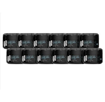 Nish Man Hair Gel 5+ Sea Salt 300ml  - 12 STUKS