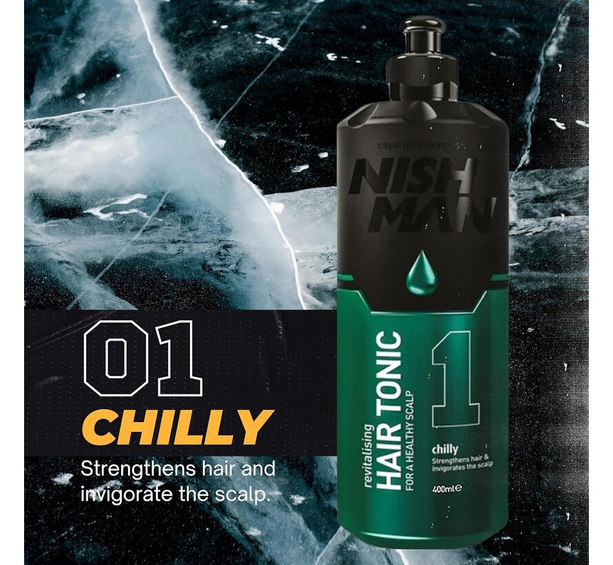 Hair Tonic 1 Chilly 400ml - 12 Stuks