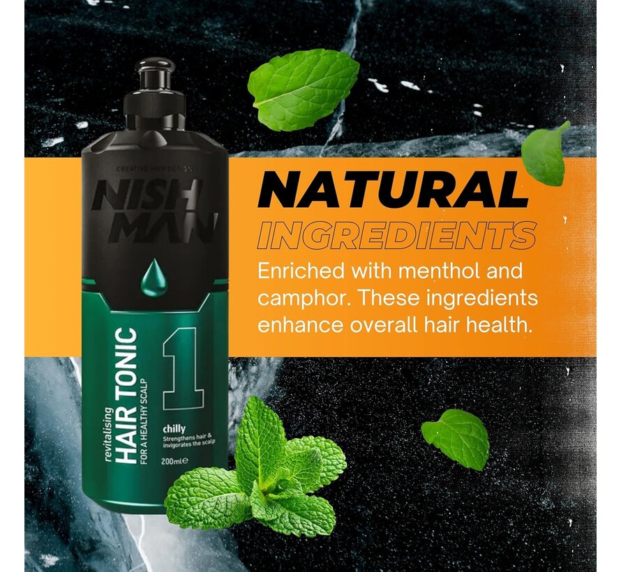 Hair Tonic 1 Chilly 400ml - 12 Stuks