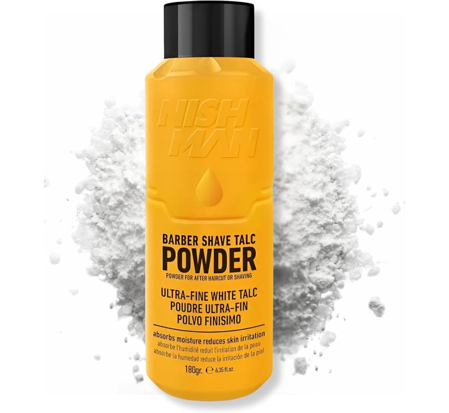 Barber Shave Talc Powder 180g - 12 STUKS