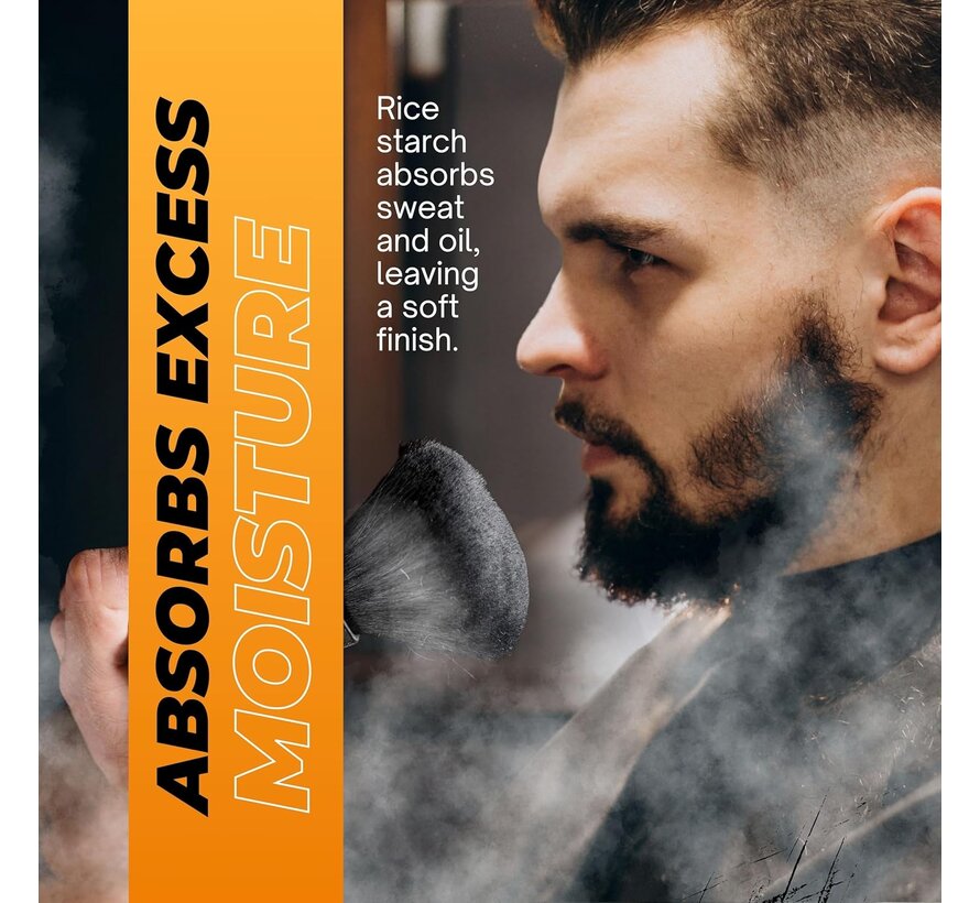 Barber Shave Talc Powder 180g - 12 STUKS