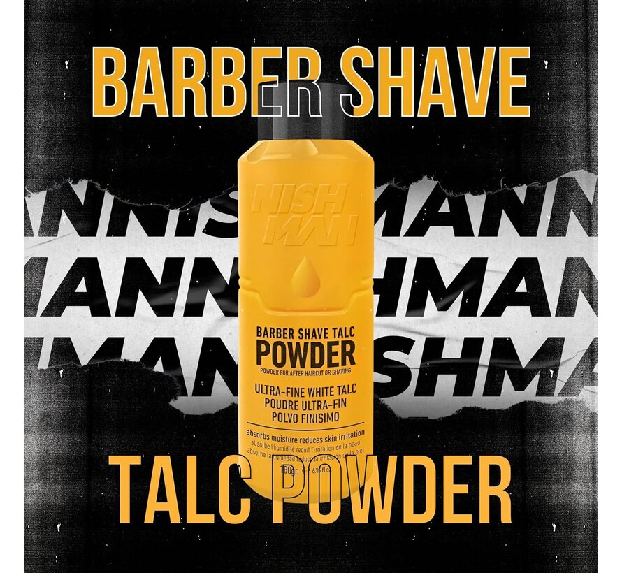 Barber Shave Talc Powder 180g - 12 STUKS