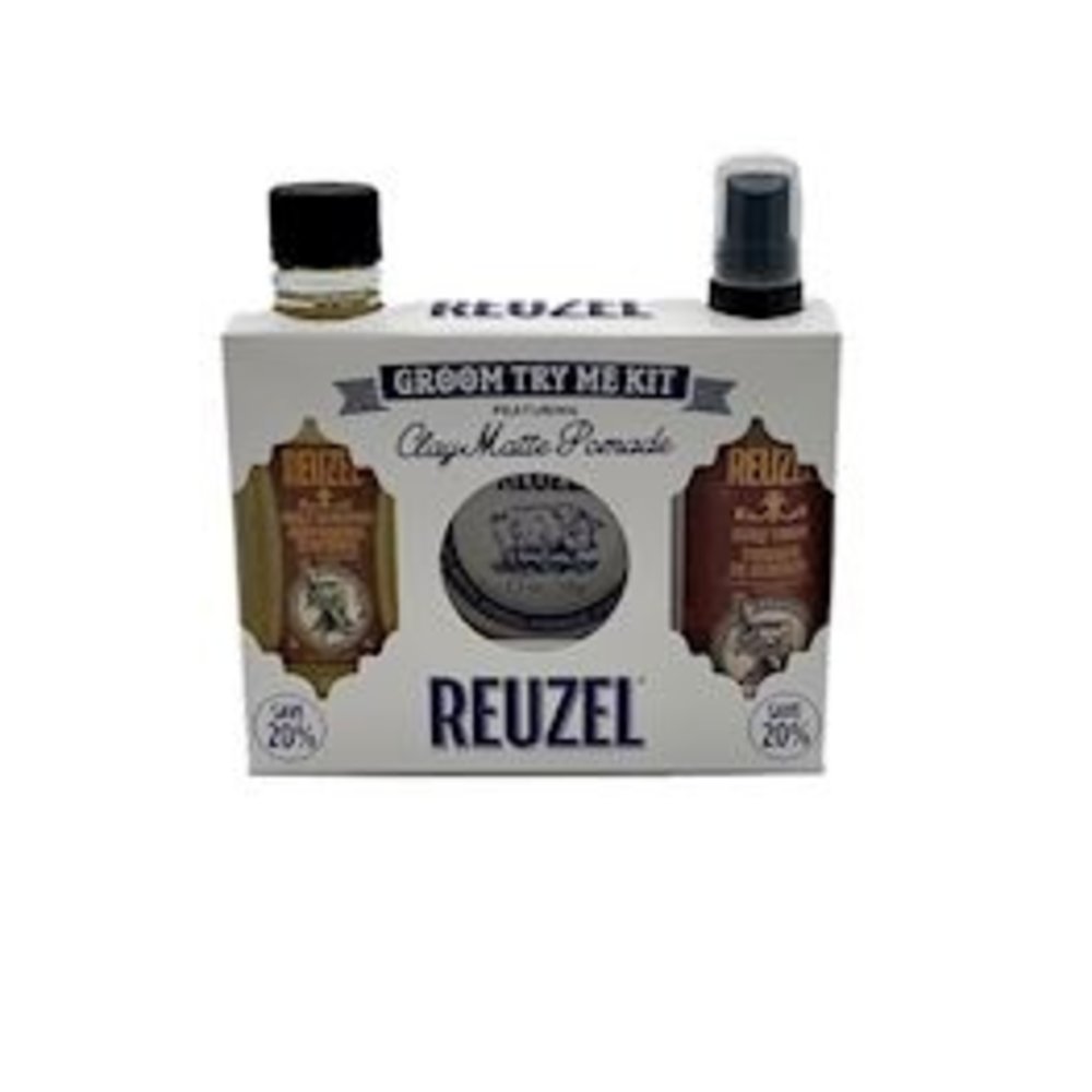 Reuzel Groom Try Me Kit Clay Pomade. Reuzel Groom Try Me Kit Clay Pomade.