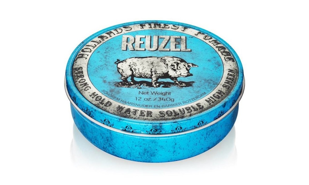Reuzel High Sheen Strong Pomade Blauw 340gr Reuzel High Sheen Strong Pomade Blauw 340gr