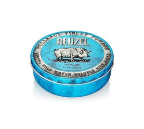 Reuzel High Sheen Strong Pomade Blauw 340gr Reuzel High Sheen Strong Pomade Blauw 340gr