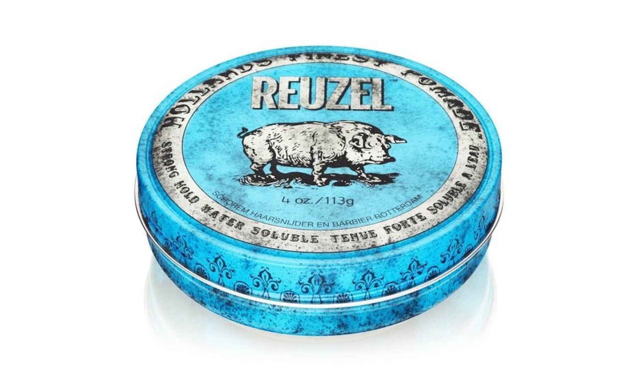 Reuzel High Sheen Strong Pomade Blauw Blue 113gr Reuzel High Sheen Strong Pomade Blauw Blue 113gr