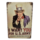 Pomade-Online VINTAGE BORD 20X30 U.S ARMY Pomade-Online VINTAGE BORD 20X30 U.S ARMY