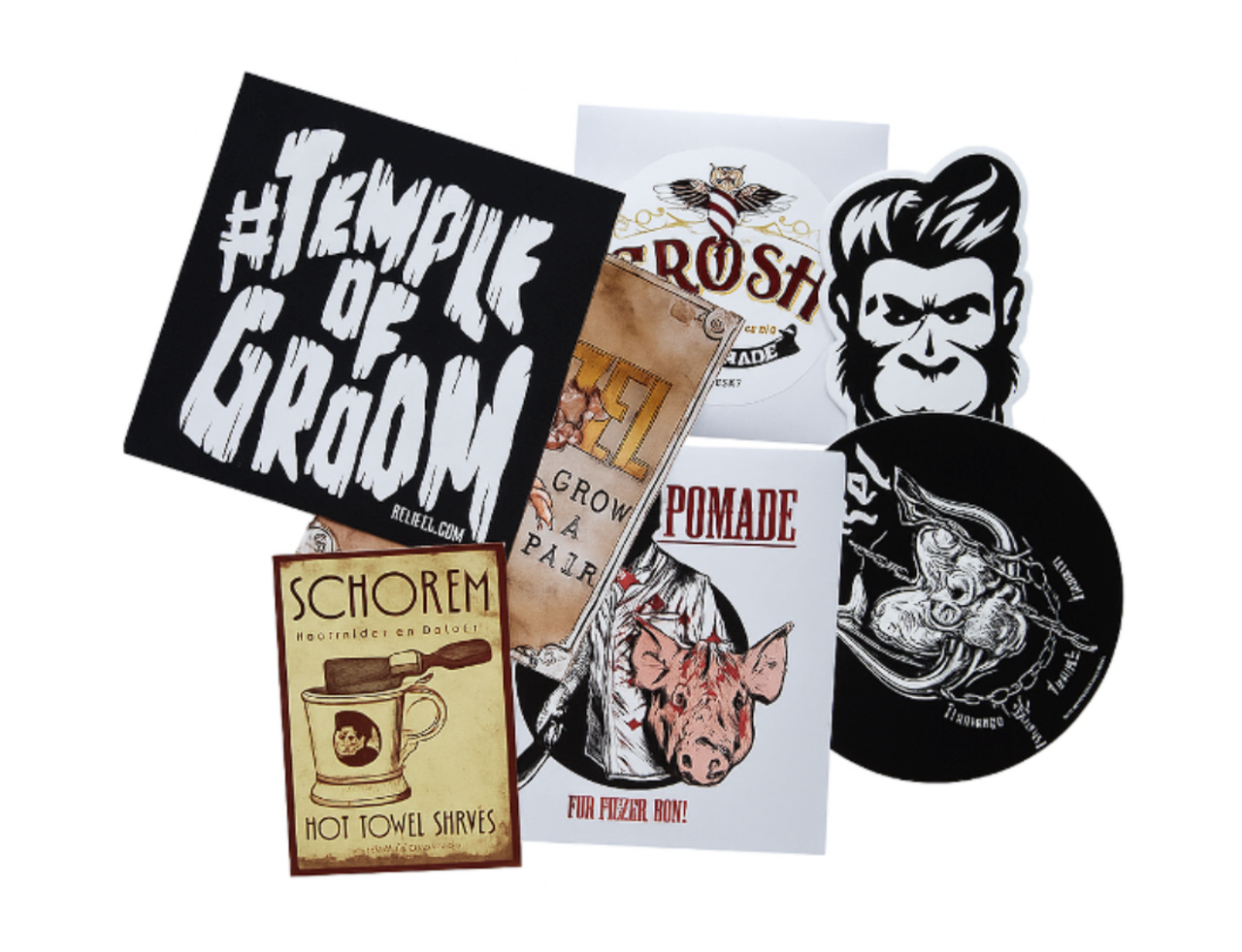 Pomade-Online Stickers Assorti Pomade-Online Stickers Assorti