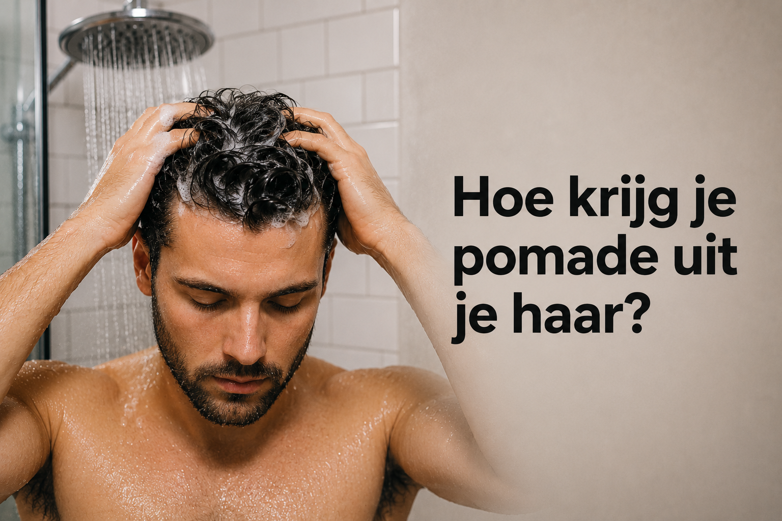 Hoe krijg je pomade uit je haar? Waterbasis vs. vetbasis