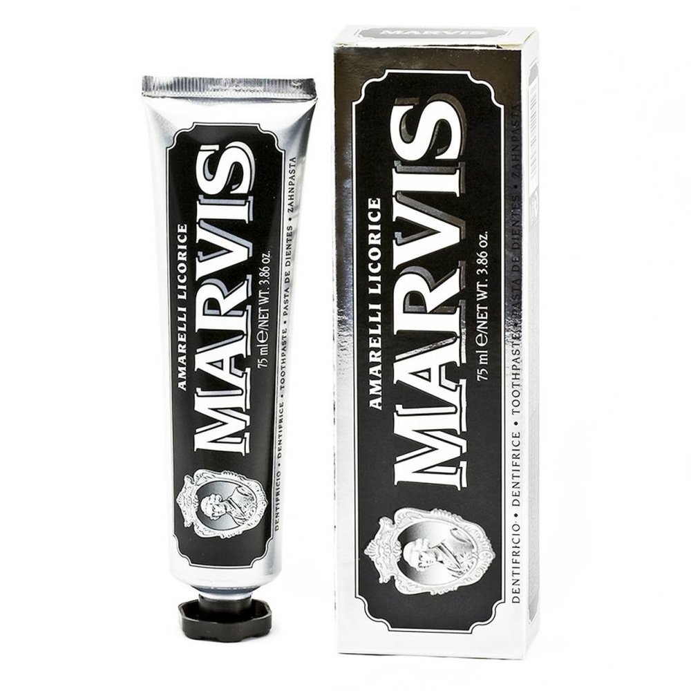 Marvis AMARELLI LICORICE (Dropsmaak) Tandpasta Marvis AMARELLI LICORICE (Dropsmaak) Tandpasta