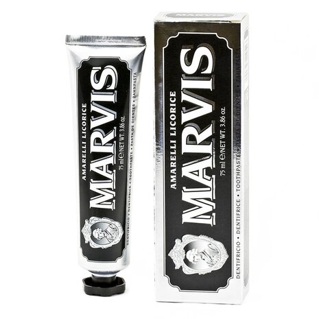 Marvis AMARELLI LICORICE (Dropsmaak) Tandpasta Marvis AMARELLI LICORICE (Dropsmaak) Tandpasta