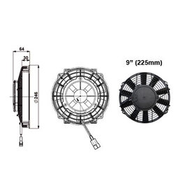 Comex Cooling Fan 9" (225mm) Pusher/Blower