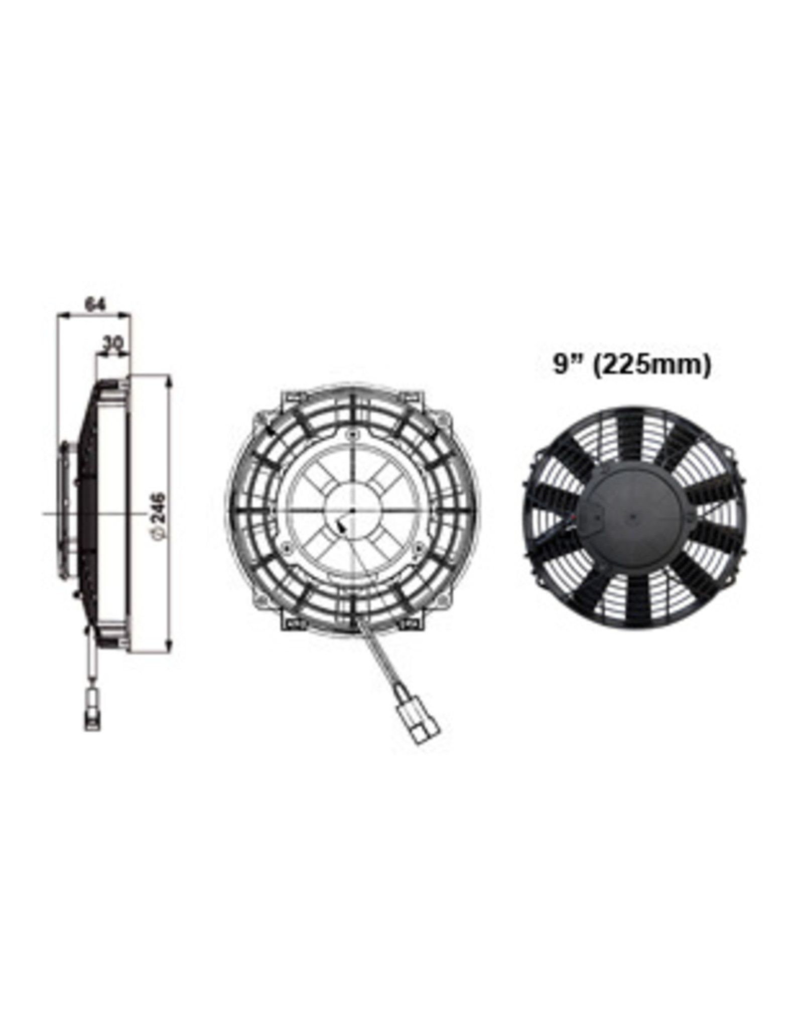 Comex Cooling Fan 9" (225mm) Puller/Sucker