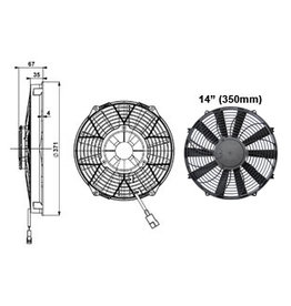 Comex 14" (350mm) Pusher/Blower