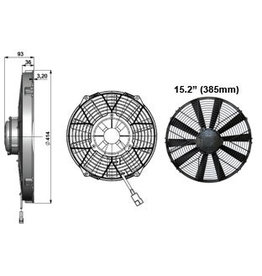 Comex Sauglüfter für Ihren Oldtimer. 385 mm.