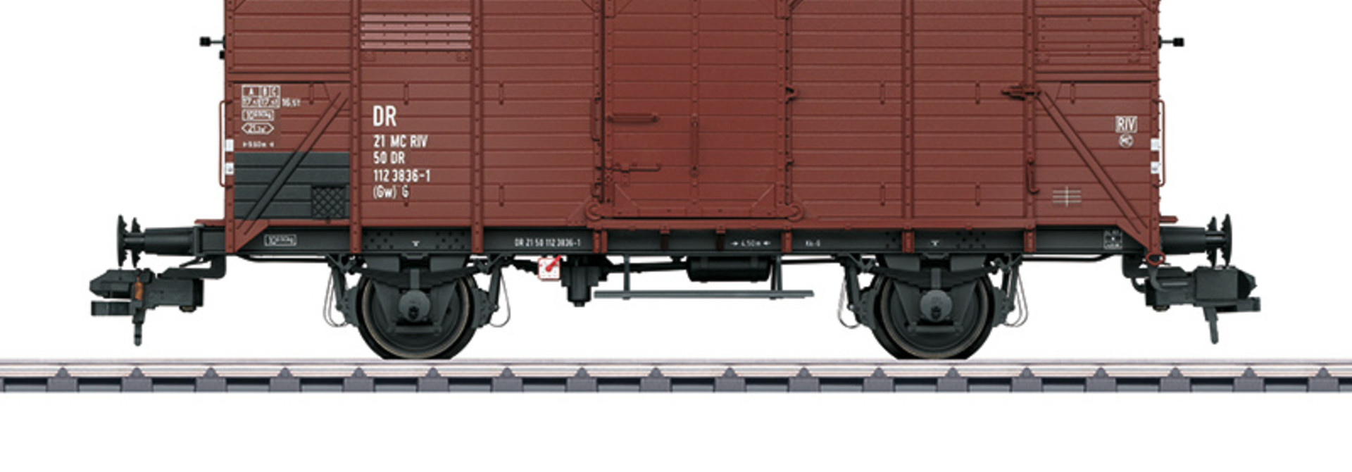 58946 Dichte goederenwagen Gklm van de DR