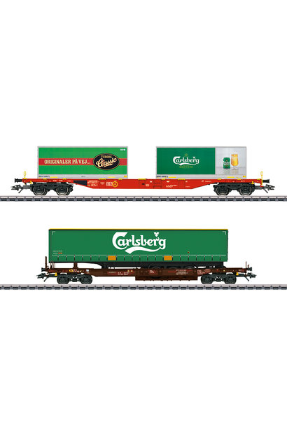 47109 Set KLV-goederenwagens "Carlsberg en Tuborg"