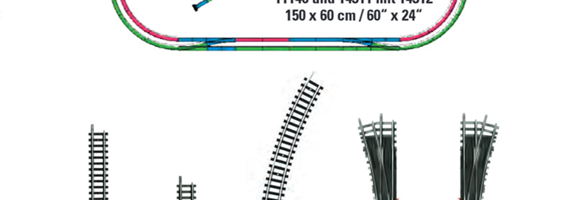 14312 Gleis-Ergänzungspackung H2