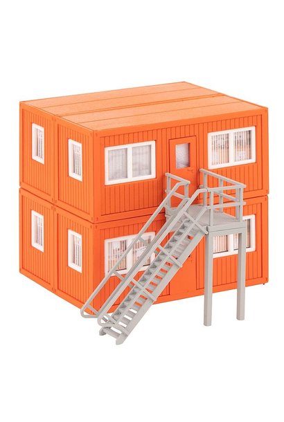 130135 4 BOUWCONTAINERS, ORANJE (2/19) *