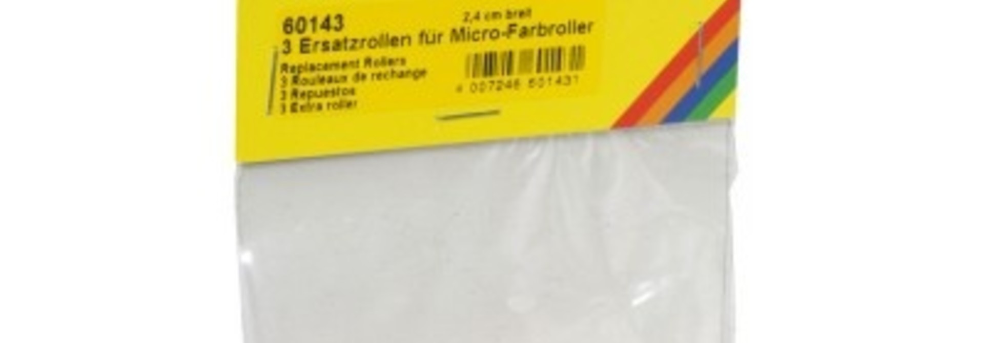 60143     3 Ersatzrollen für Micro-Farbroller