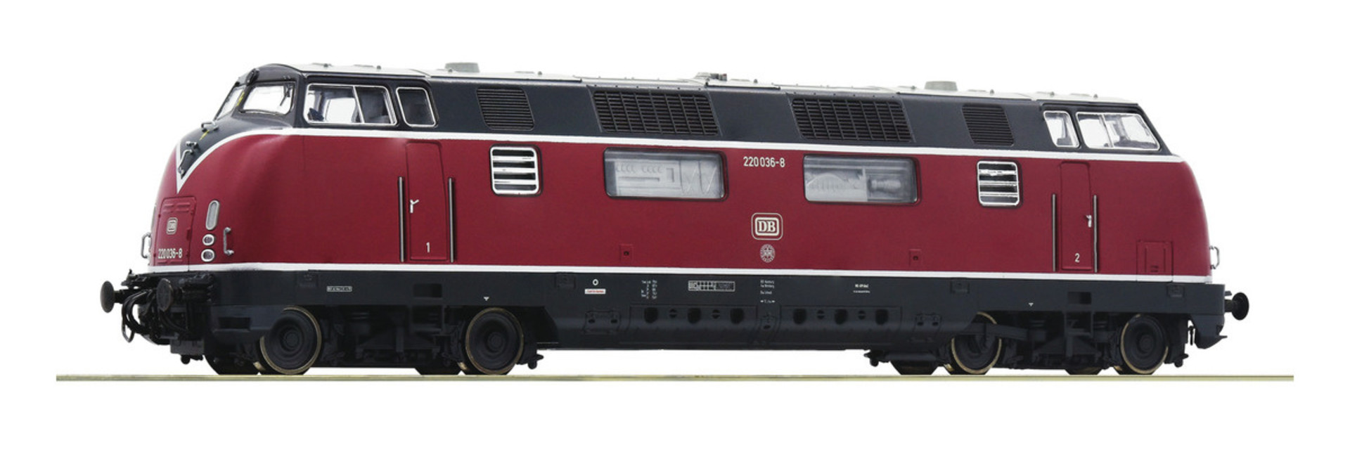 52680 Diesellocomotief Baureihe 220 van de DB DC