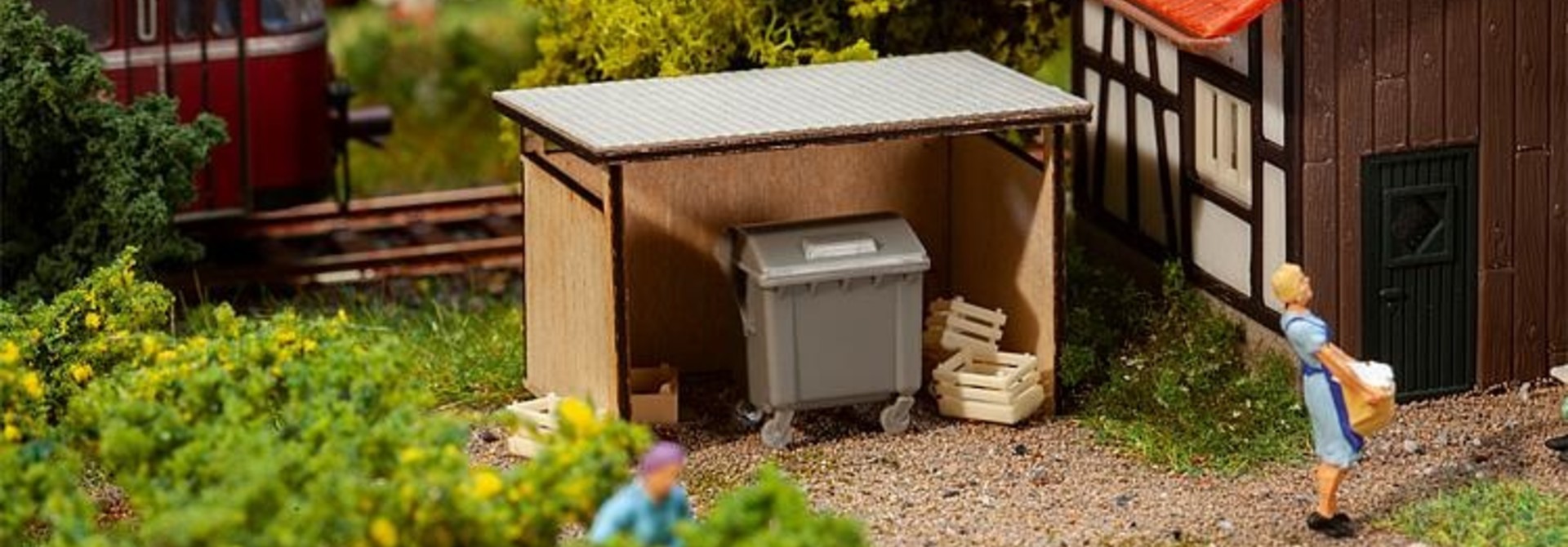 CONTAINERBERGING MET AFVALCONTAINER