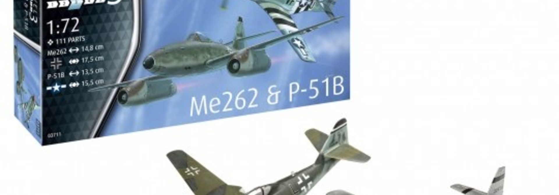 Revell 1:72 Combat Set Me262 & P-51B