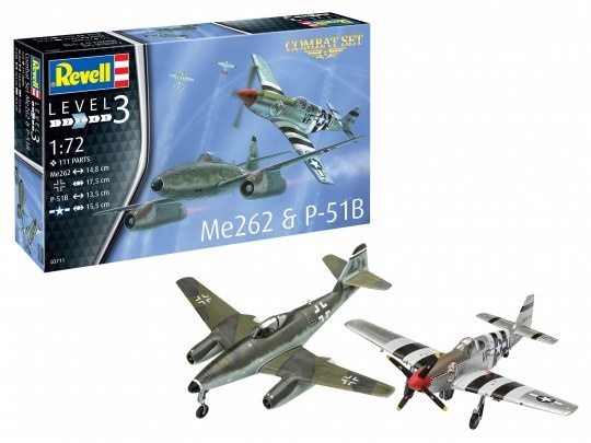 Revell 1:72 Combat Set Me262 & P-51B-1
