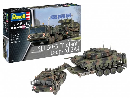 Revell 1:72 SLT 50-3 "Elefant" + Leopard 2A4-1