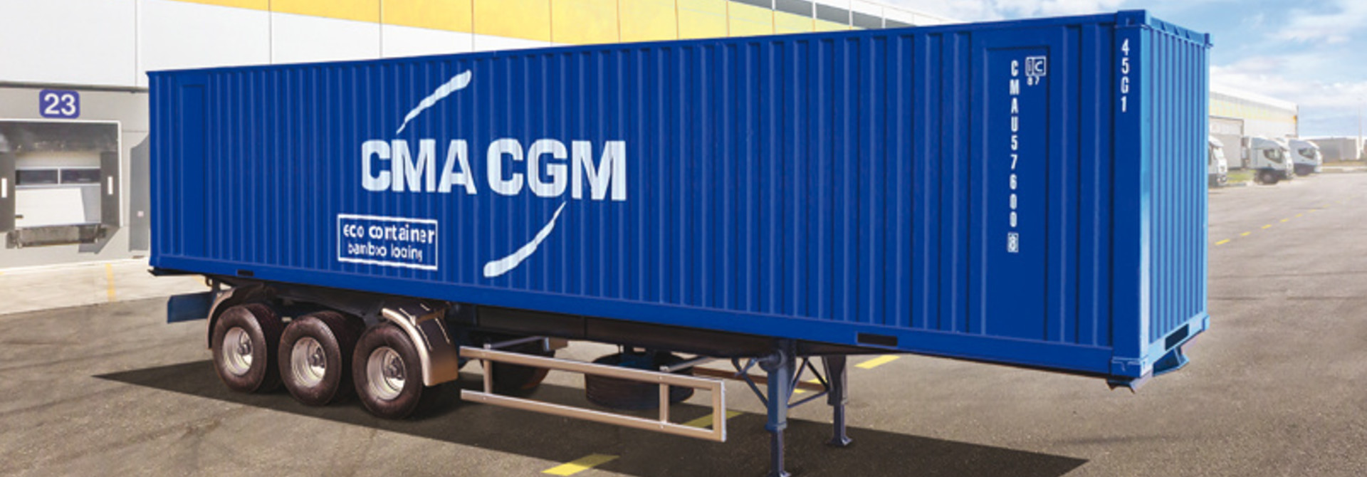 1:24 40' Container Trailer