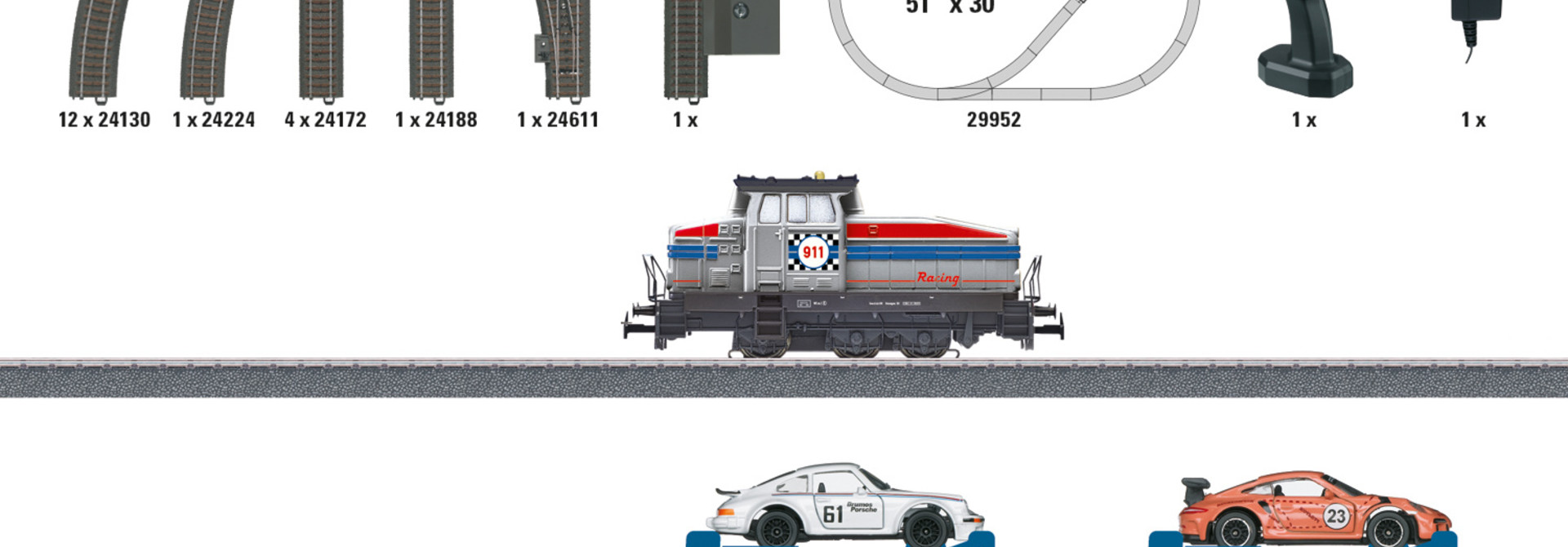 29952 Startpackung Autotransportzug