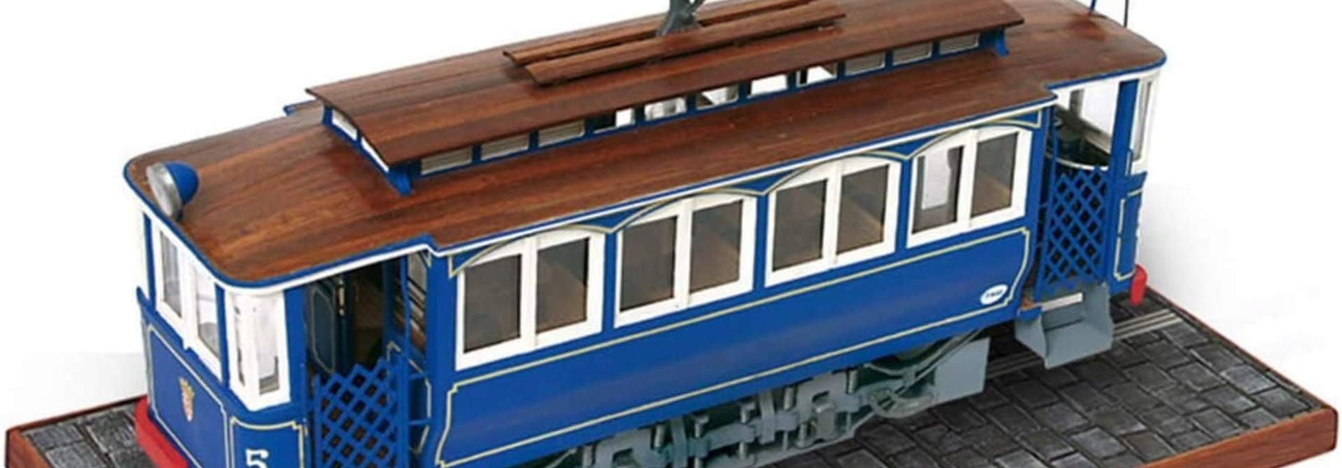 houten trammodel 1:24 'Barcelona' OCCRE