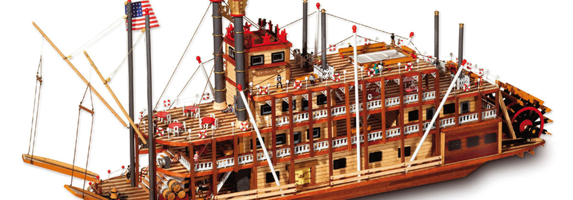 Mississippi houten scheepsmodel 1:80 OCCRE