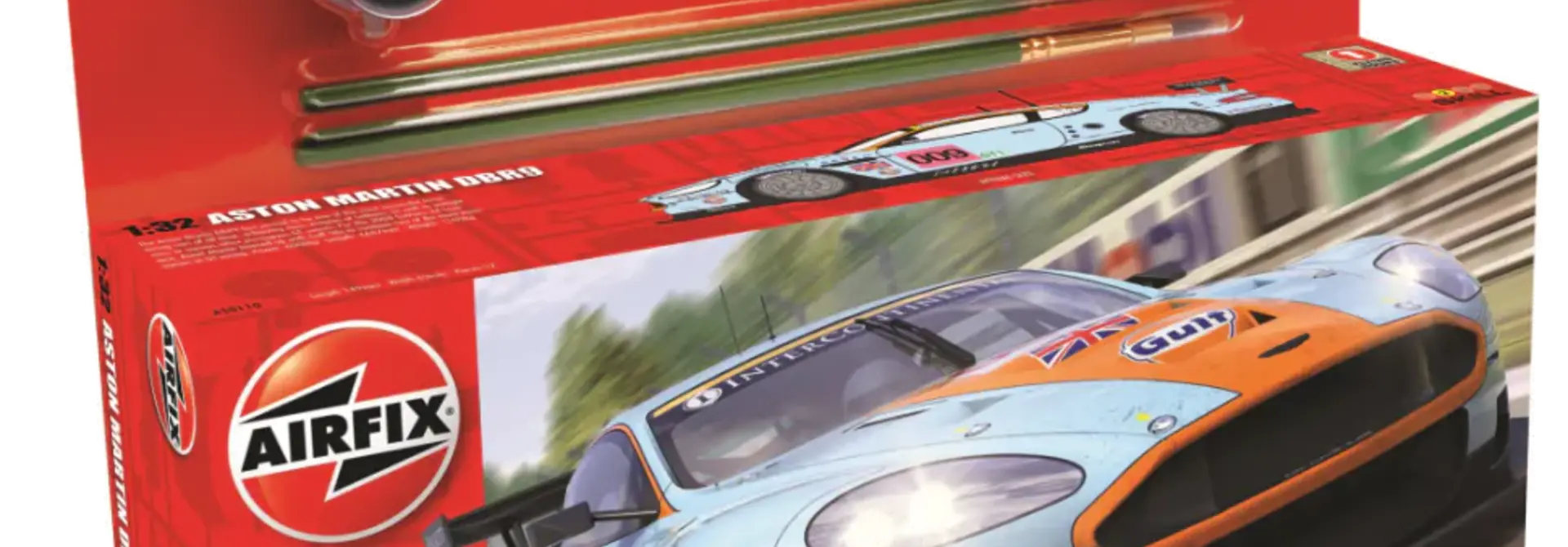 1/32 HANGING GIFT SET - ASTON MARTIN DBR9 GULF