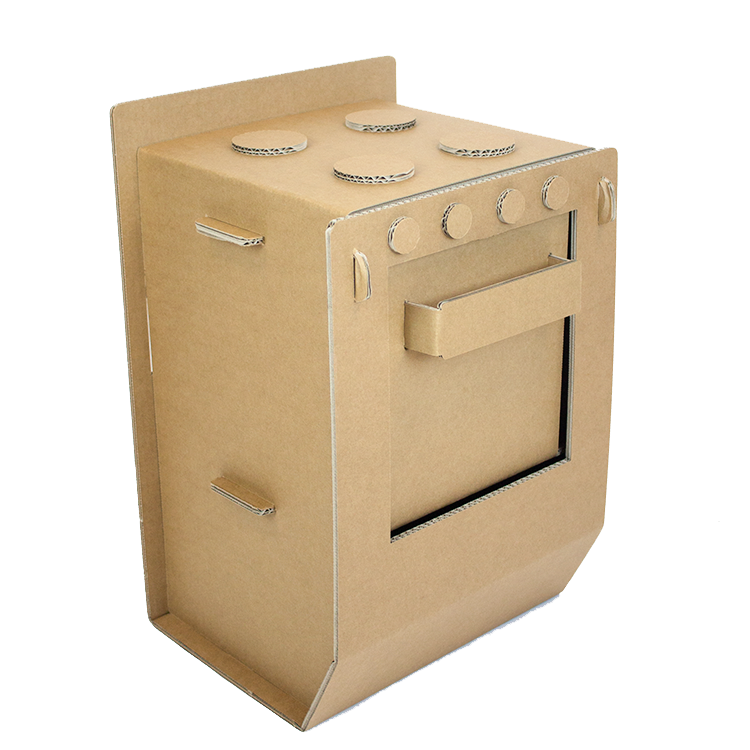 Sustainable Play Stove Toy stove made from Cardboard KarTent