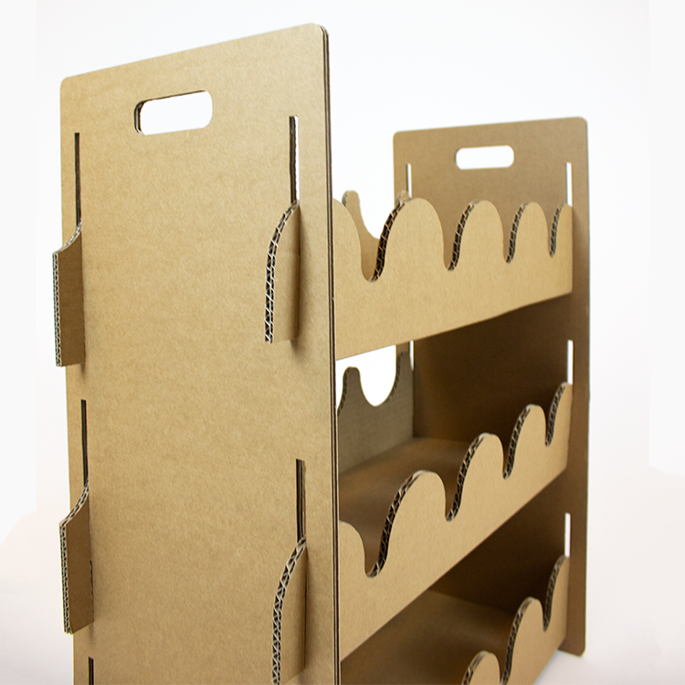 Cardboard Wine Rack Sustainable Solution KarTent