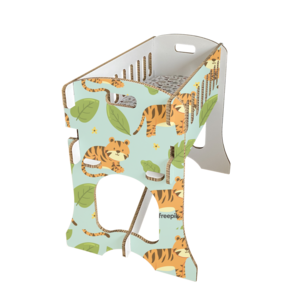 KarTent Baby Krippe - Papercrib Tiger Blau