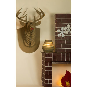 KarTent UK Cardboard reindeer head for on the wall