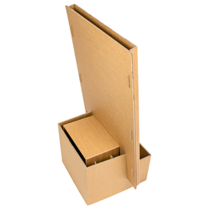 KarTent UK Cardboard kids painting easel with stool