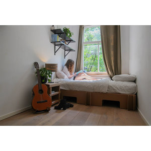 KarTent Cardboard Arch Bed with Optional Drawers