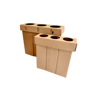 KarTent UK Cardboard triple sorting bin