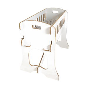KarTent Cardboard Baby Crib Papercrib Coloured