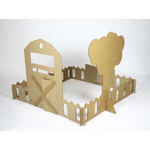 KarTent UK Cardboard farm with farm animals