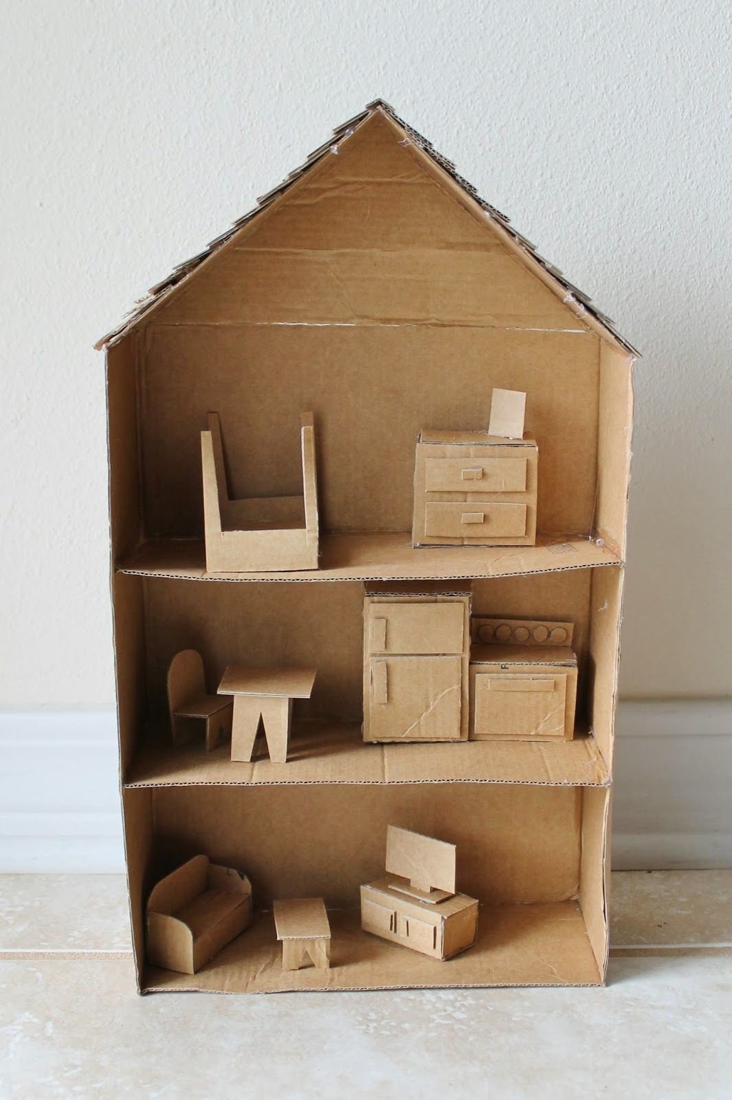 мебель из картона своими руками для кукольного дома