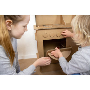 KarTent UK Cardboard kids playing kitchen