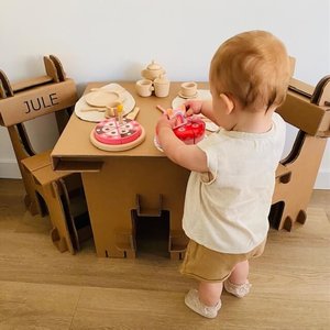 KarTent UK Karton-Set Kindertisch und Kinderstühle